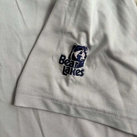 Greyson Golf Polo Shirt Mens M Light Purple Ombre Performance Stretch Wolf Logo - Picture 6 of 8